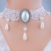 Load image into Gallery viewer, Personalized Multi-layer Crystal Lace Necklace Bone Chain